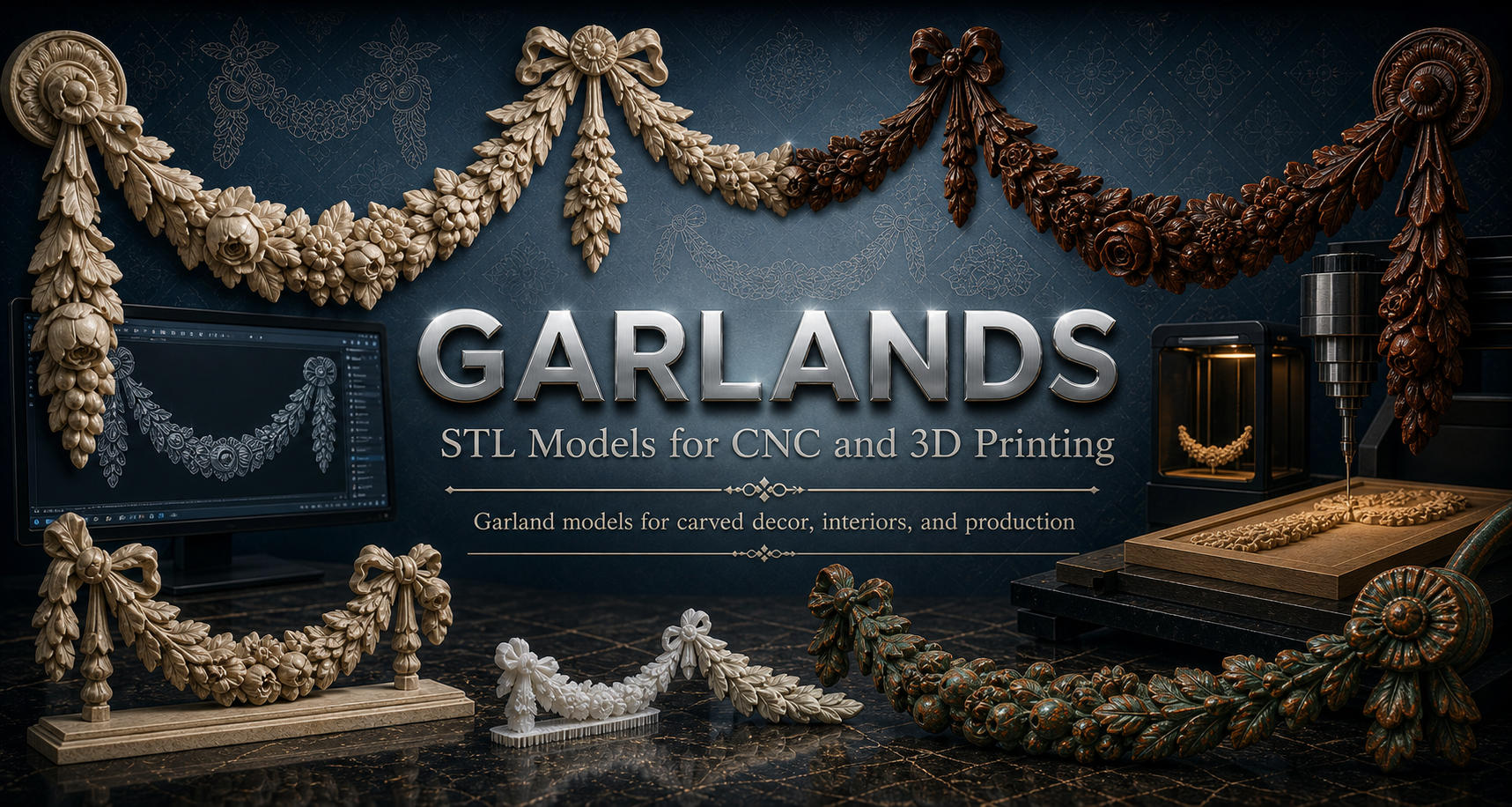 Garland 3D модели для ЧПУ