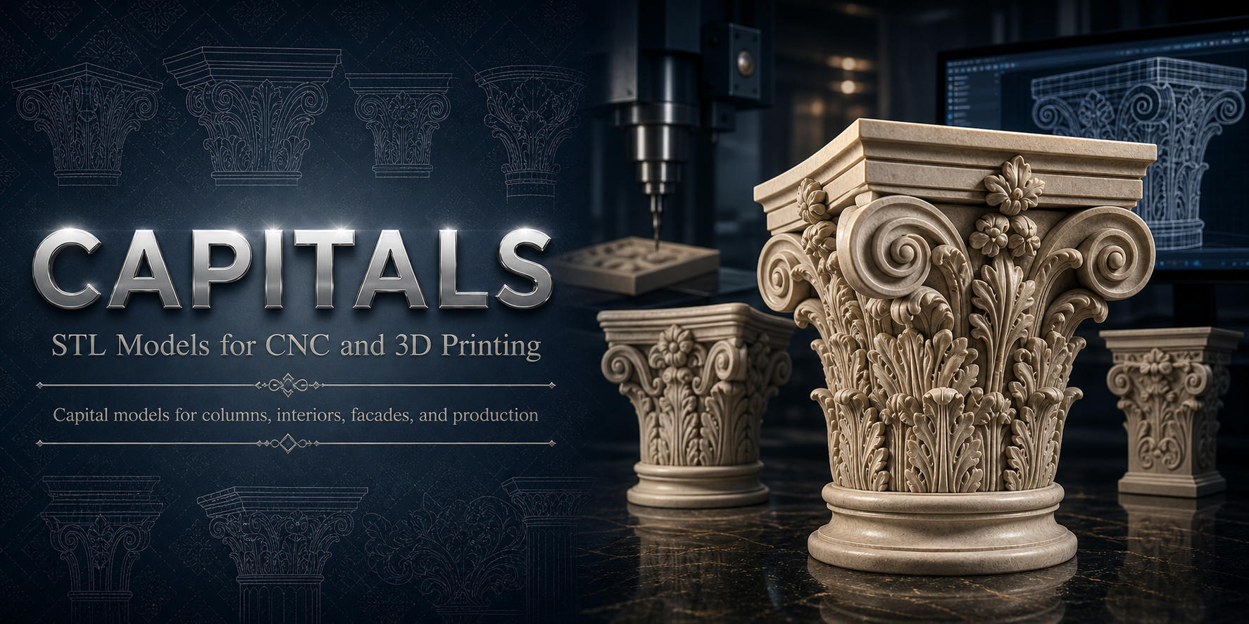 Capitals 3D модели для ЧПУ