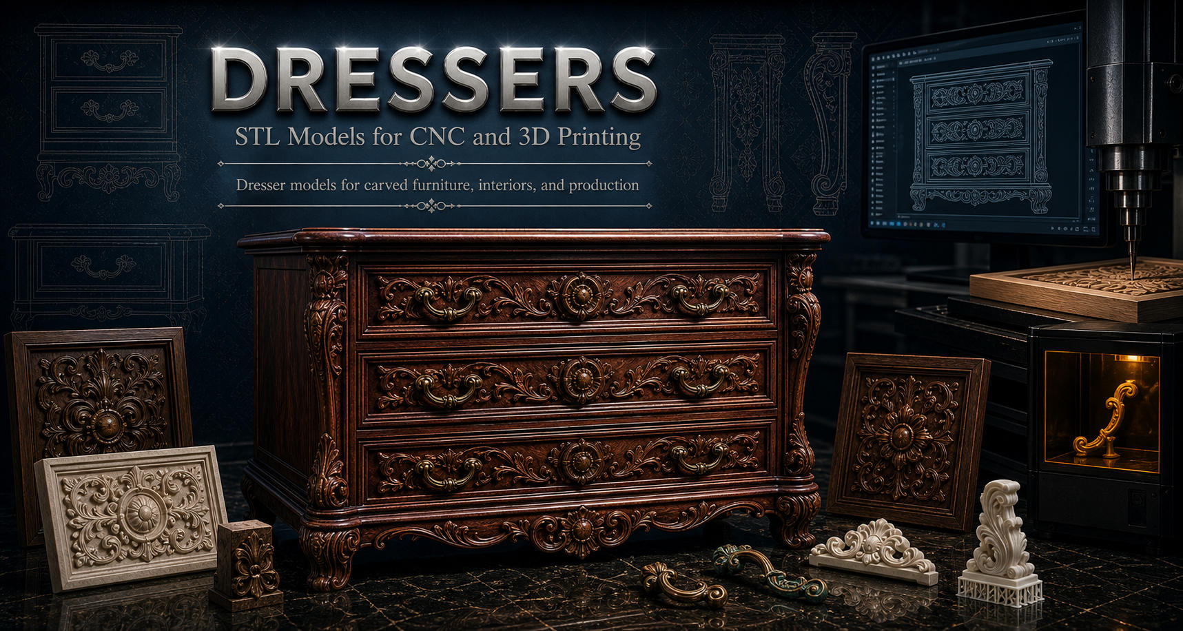 Dressers 3D модели для ЧПУ
