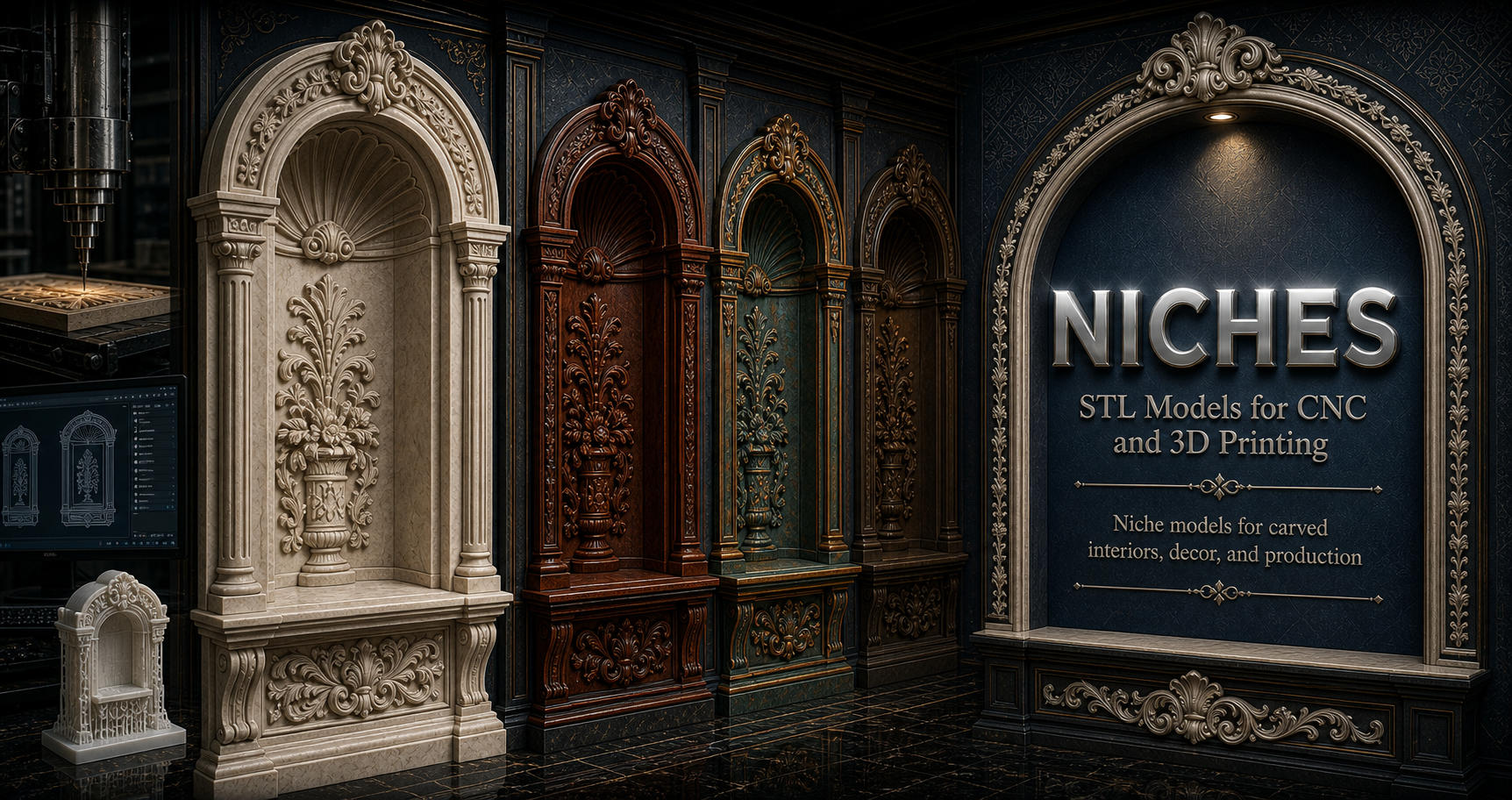 Niches 3D модели для ЧПУ
