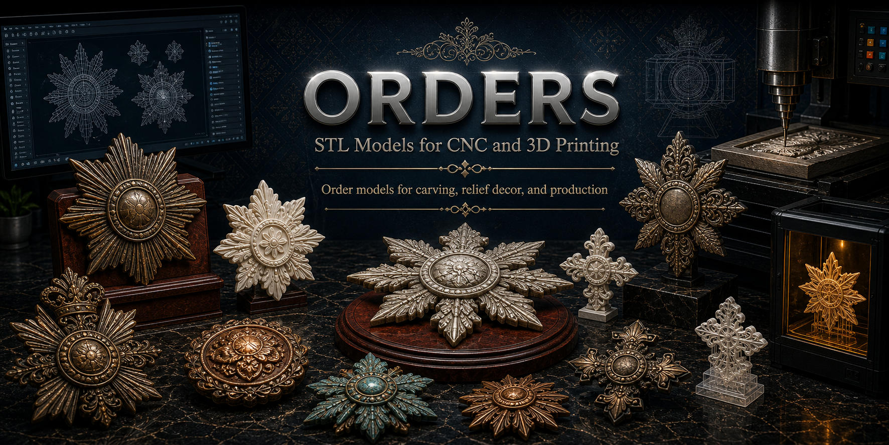 Orders 3D модели для ЧПУ