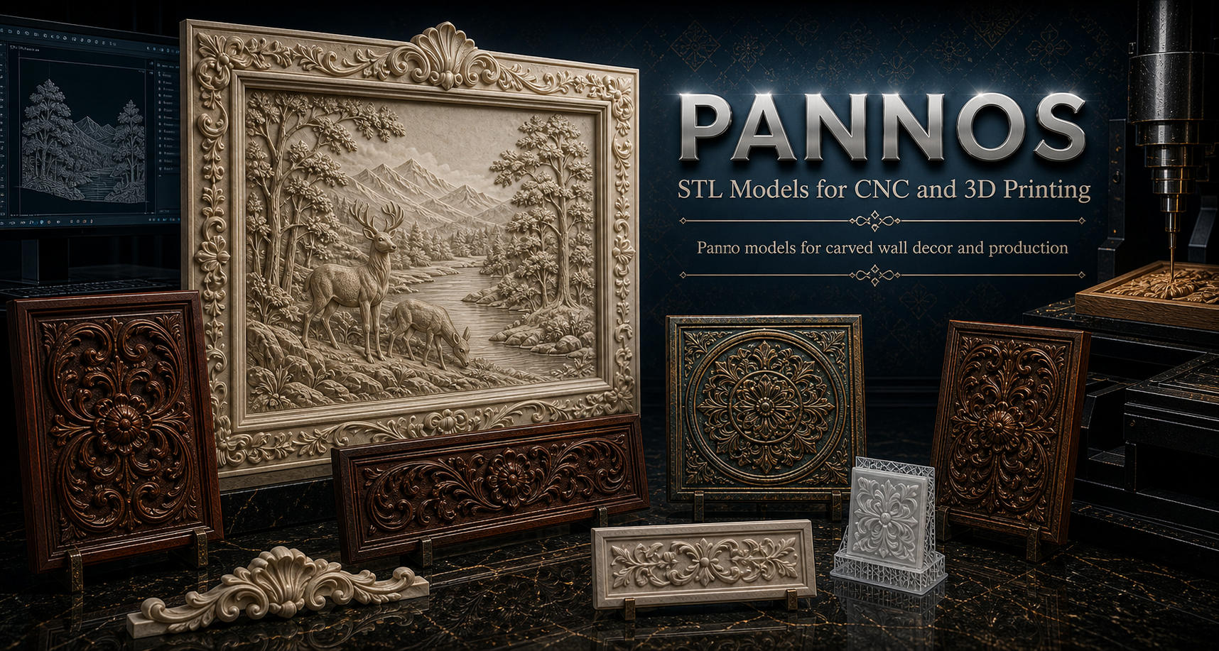 Panels 3D модели для ЧПУ