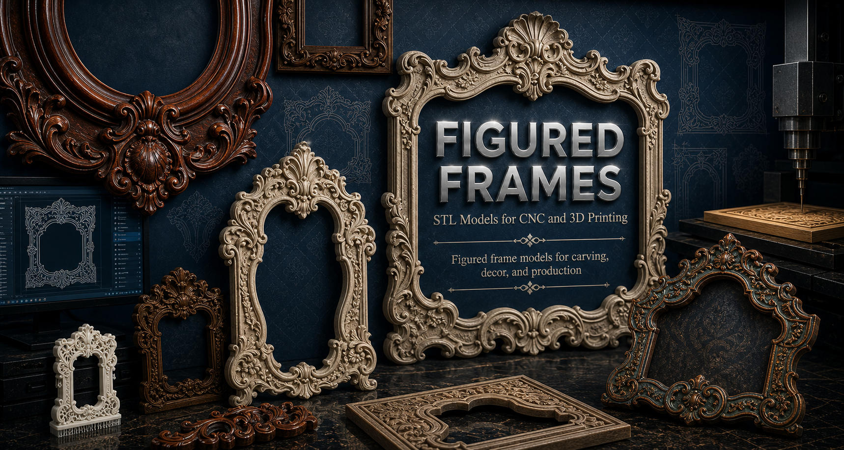 Frames 3D модели для ЧПУ