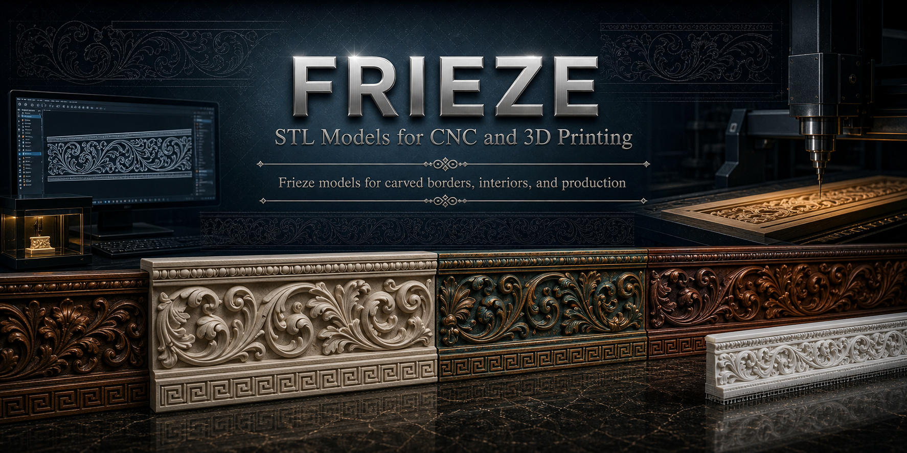 Frieze 3D модели для ЧПУ