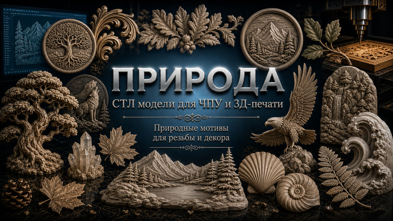 Природа 3D модели для ЧПУ
