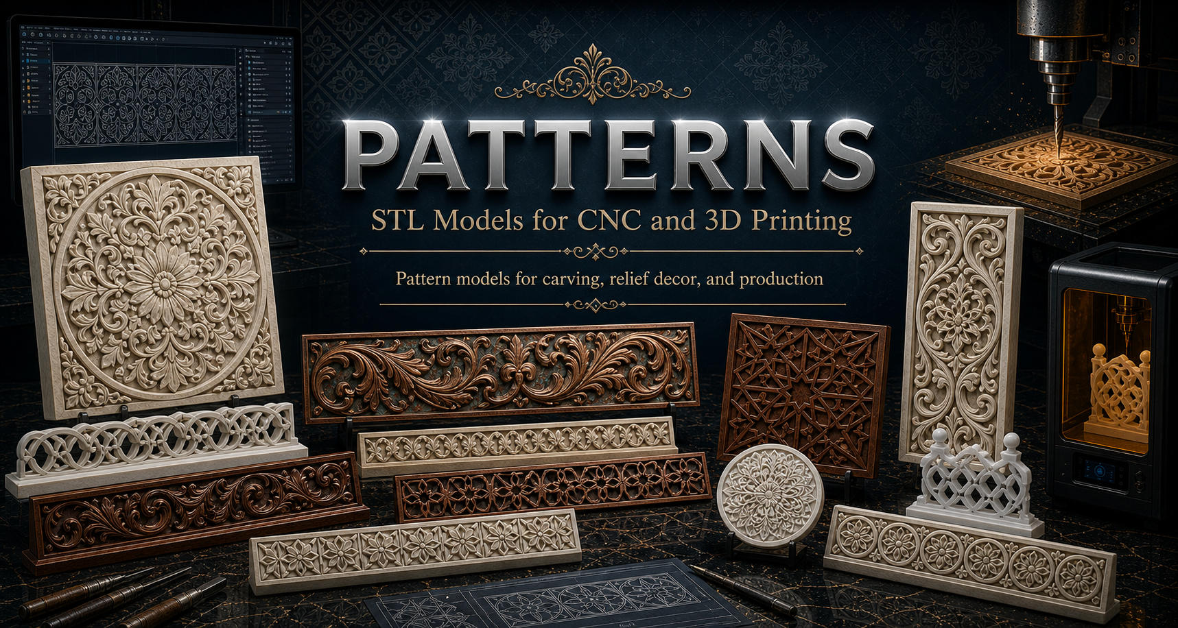 Pattern 3D модели для ЧПУ