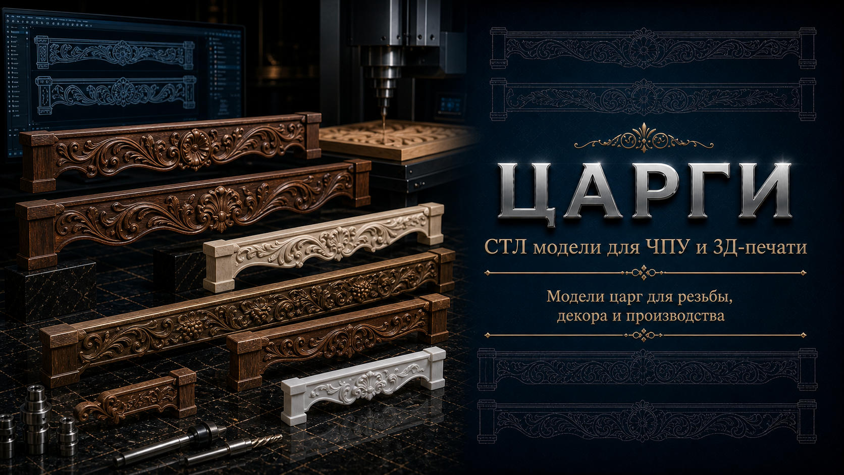 Царги 3D модели для ЧПУ