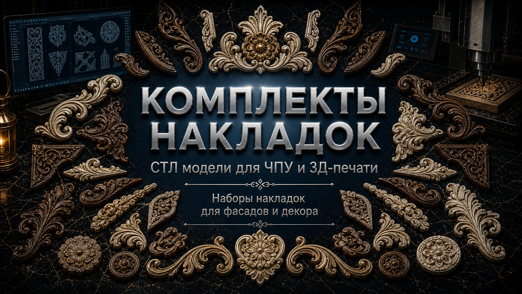 Комплекты накладок 3D модели для ЧПУ