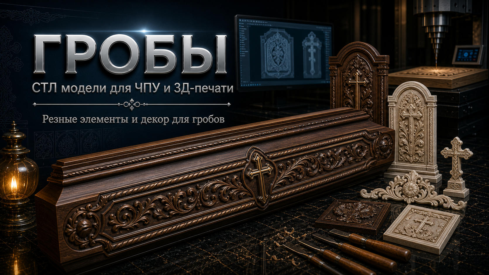 Гробы 3D модели для ЧПУ