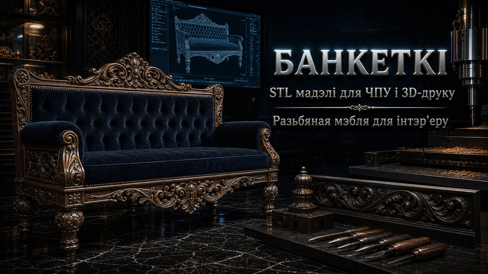Бяседы 3D модели для ЧПУ