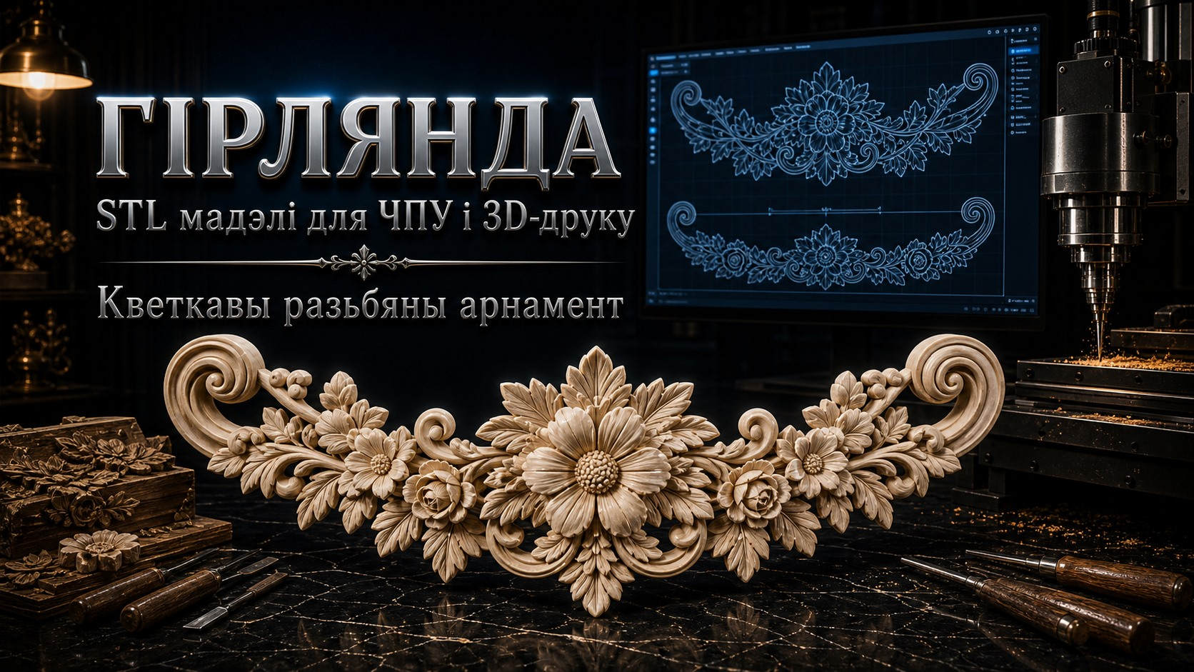 Гірлянда 3D модели для ЧПУ