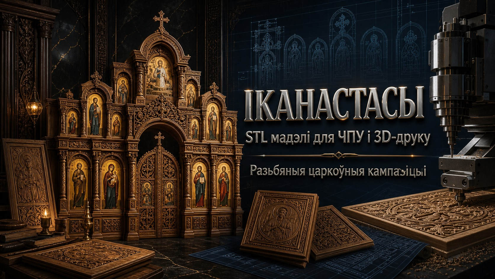 Іканастас 3D модели для ЧПУ