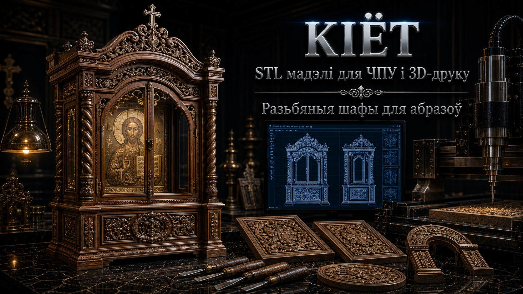 Кіёта 3D модели для ЧПУ