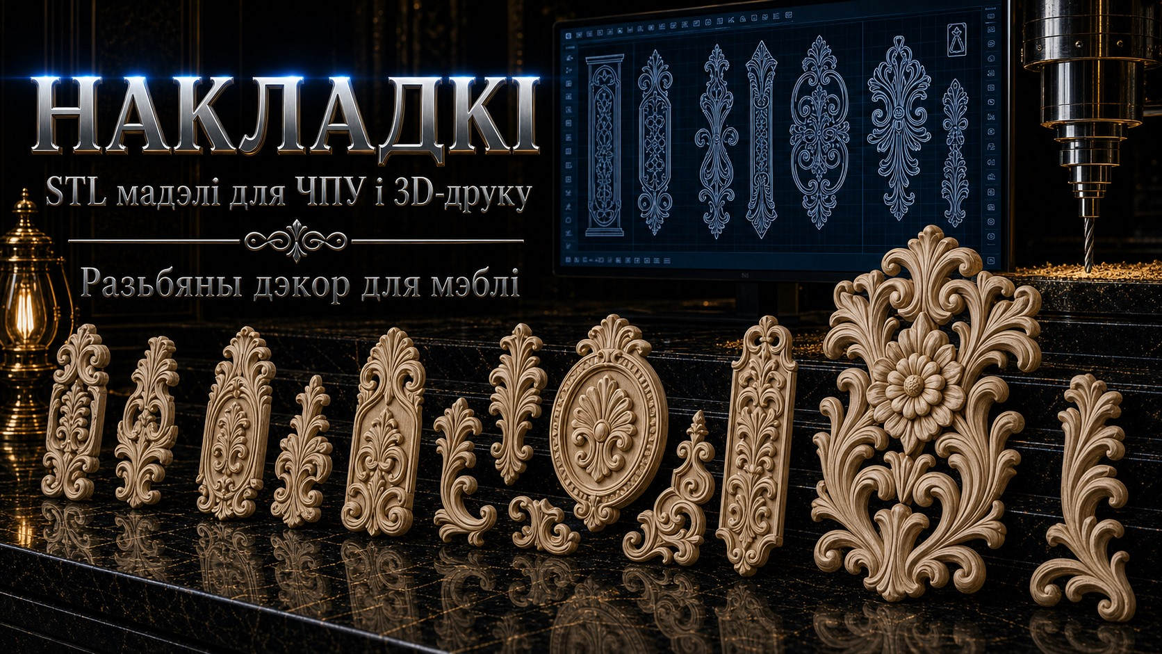 Накладкі 3D модели для ЧПУ